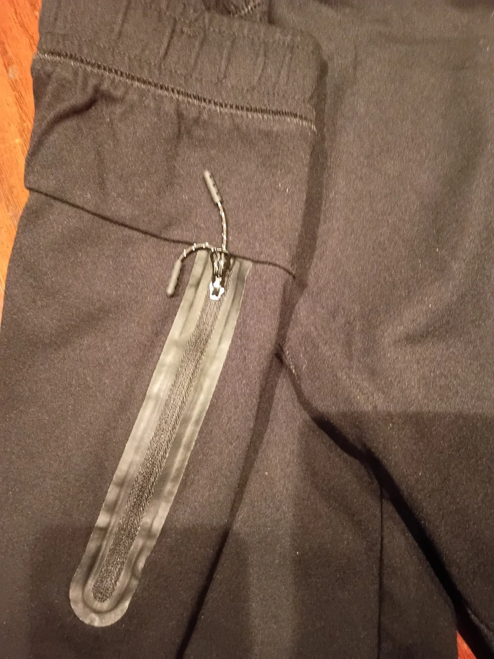 Men's Black Athletic Elastic-Waist Shorts